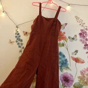 Maroon jumpsuit